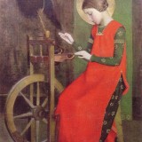 Marianne_Stokes_St_Elizabeth_of_Hungary_Spinning_for_the_Poor