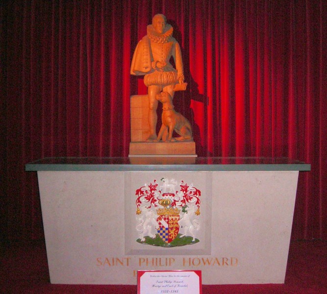 Jim Linwood [<a href="https://creativecommons.org/licenses/by/2.0"  target="_blank">CC BY 2.0</a>], <a href="https://commons.wikimedia.org/wiki/File:Shrine_of_St_Philip_Howard.jpg"  target="_blank">via Wikimedia Commons</a>
