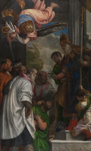 Paolo Veronese [Public domain], <a href="https://commons.wikimedia.org/wiki/File:Paolo_Veronese_-_La_consacrazione_di_San_Nicola_(National_Gallery,_London).jpg" target="_blank">via Wikimedia Commons</a>