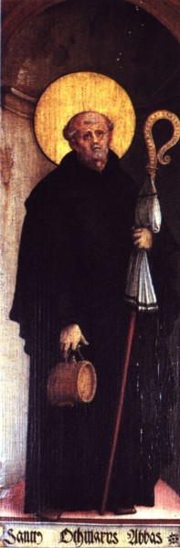 Master of Messkirch [Public domain], <a href="https://commons.wikimedia.org/wiki/File:Heiliger_Othmar.jpg"  target="_blank">via Wikimedia Commons</a>